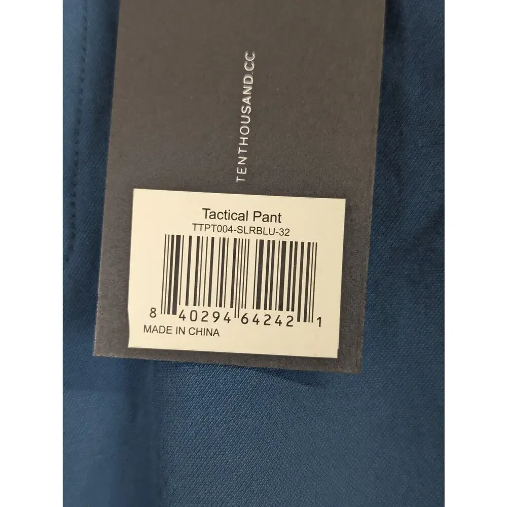 Ten Thousand Tactical Pants Utility Outdoorsman Durable Adjustable Blue Size 32 - Picture 6 of 10